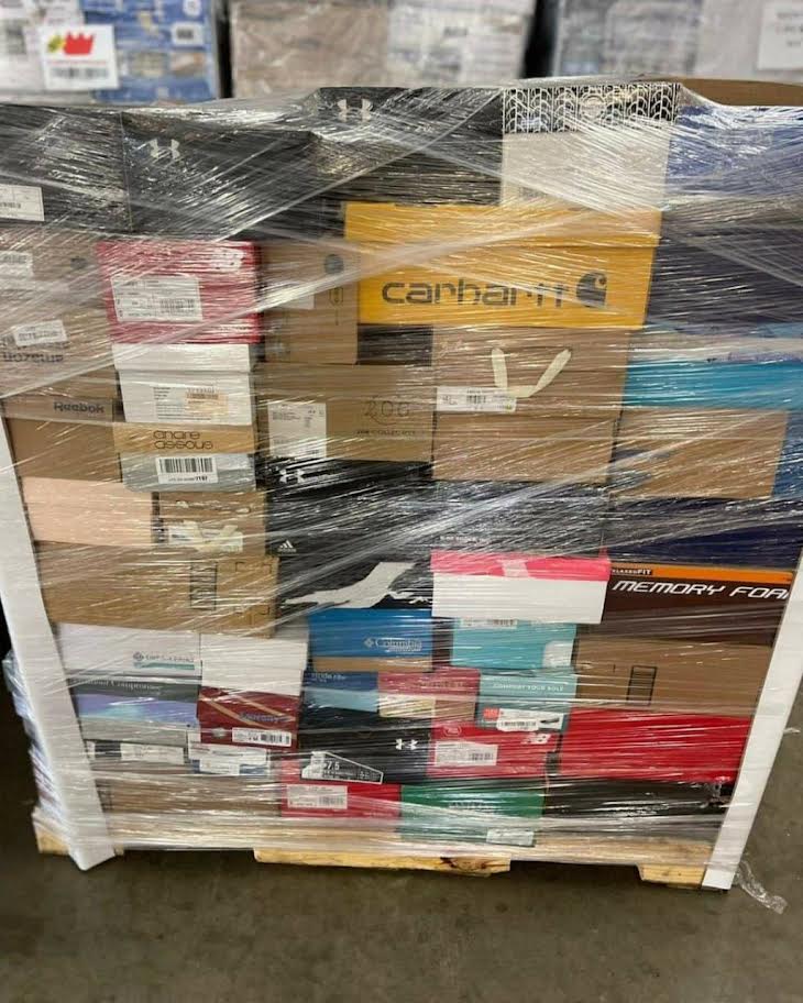 Mixed Shoe Pallet Overstock Wholesale Resellers
